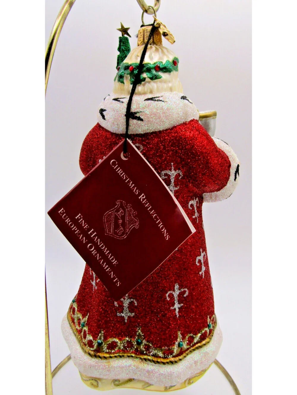 Reed & Barton Pere Noel Signature Santa Ornament Original Box and Tag C4114G